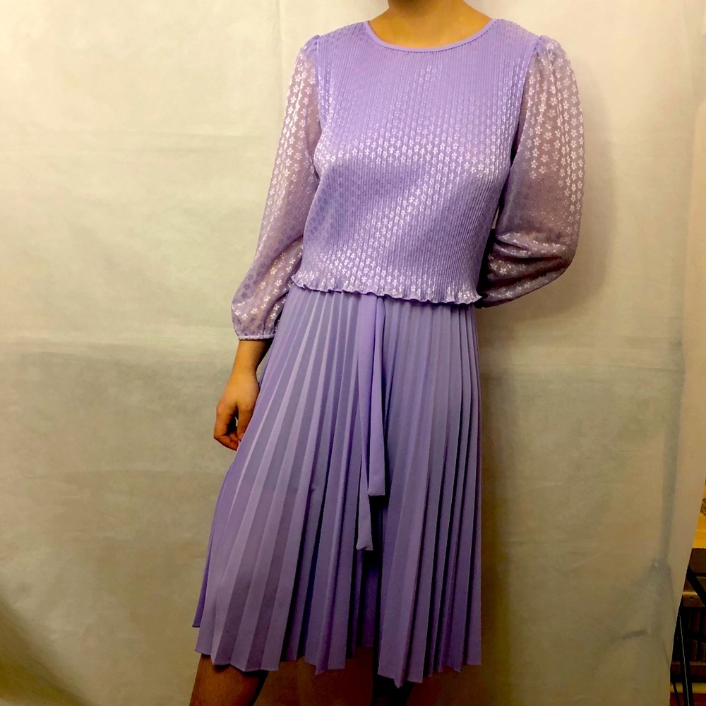 VTG 80s MCS Ltd New York Secretary Geek Dress